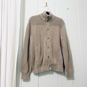 Banana Republic Beige Snap Cardigan / S / Used